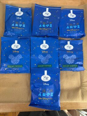 Joffreys Disney Resort Blend Coffee Walt Disney World Dark Roast & Decaf 7 Bags